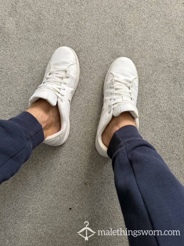 White Nike Trainers Size 10