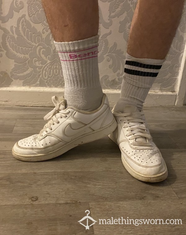 White Nike Used Been Broken In Nicely