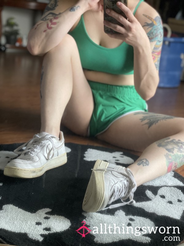 White Nike Well Worn Sneakers