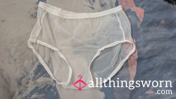 White Nylon Panties 😈