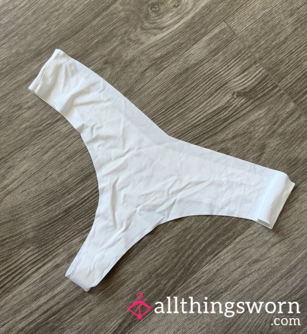 White Nylon Silky Panties- Who Wants Me To Get Them Disgusting And Dirty? Will Absolutely Reek 🥵😈🍑💦