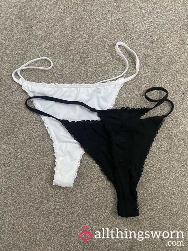 White Or Black String Thong
