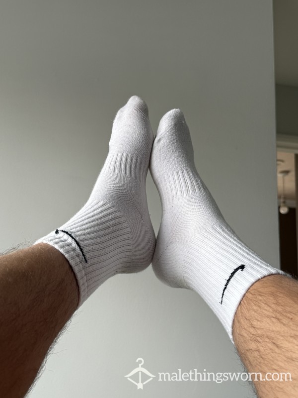 White Or Black Sweaty Nike Socks