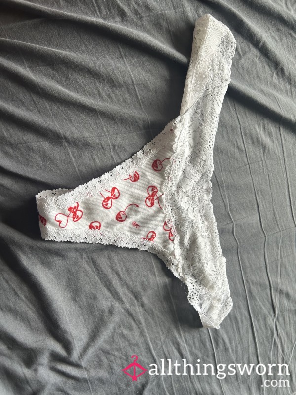 White Panties With Cherries 🍒