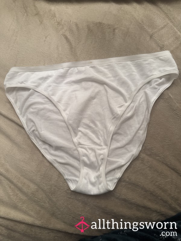 White Panties Worn 3 Days