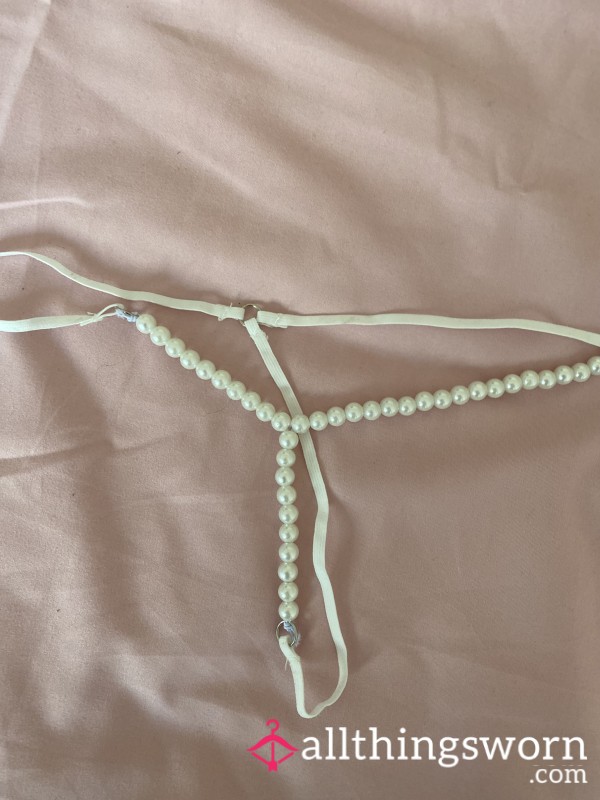 White Pearl Thong