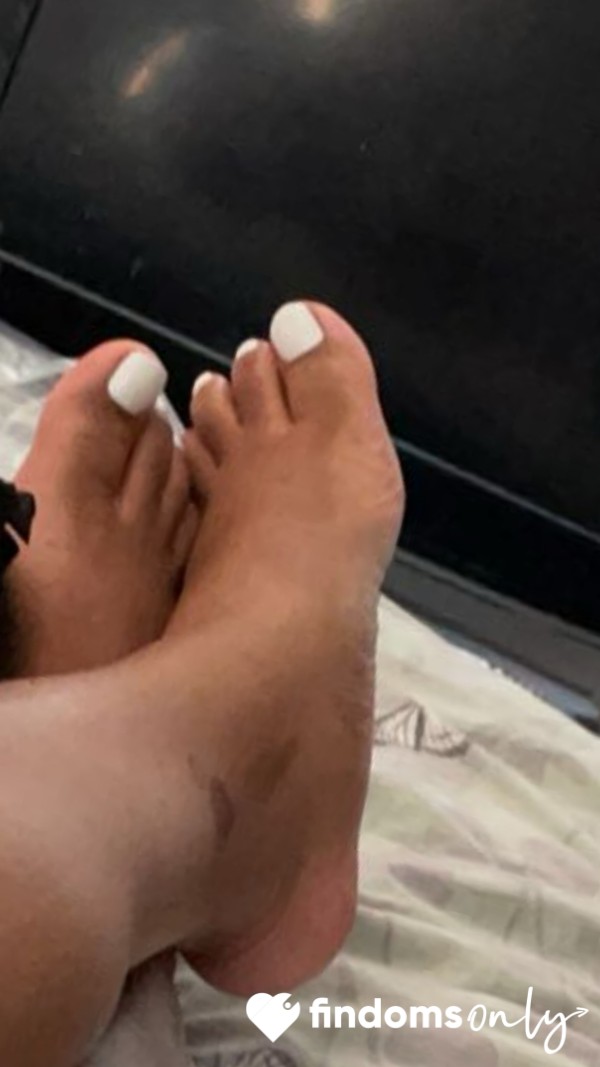 White Polish Toe Nails Clippings