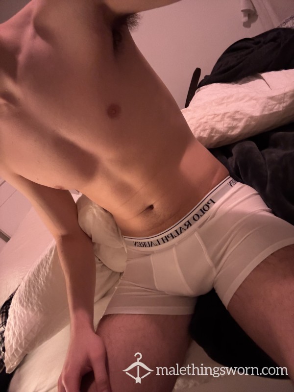 White Polo Boxers Custom