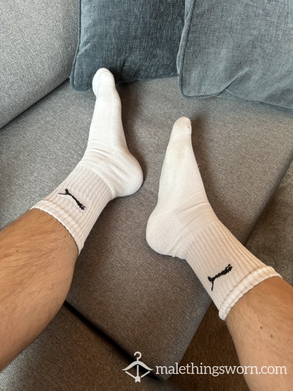 White Puma Socks 1 Day Regular Wear