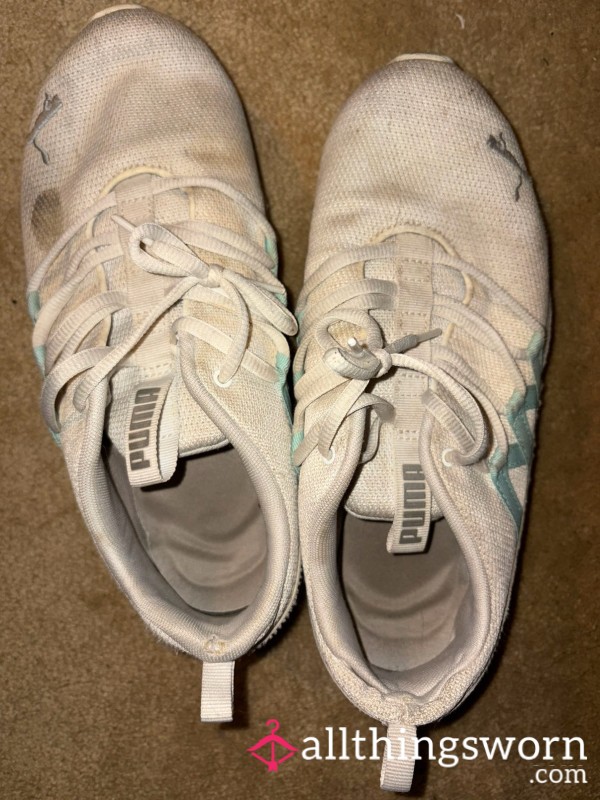 White Pumas Size 9