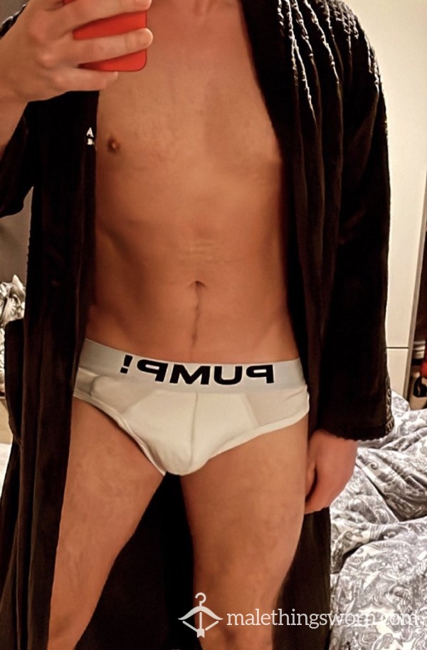 White PUMP Briefs