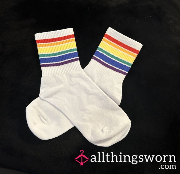 White Rainbow Socks 🤍