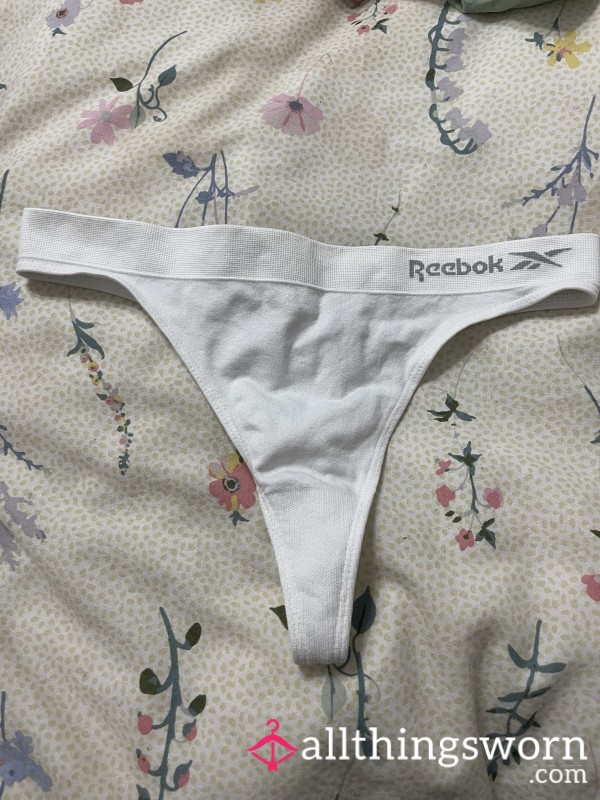 White Reebok Thong