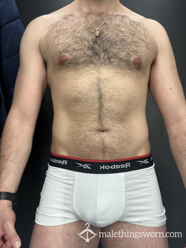 White Reebok’s Boxers