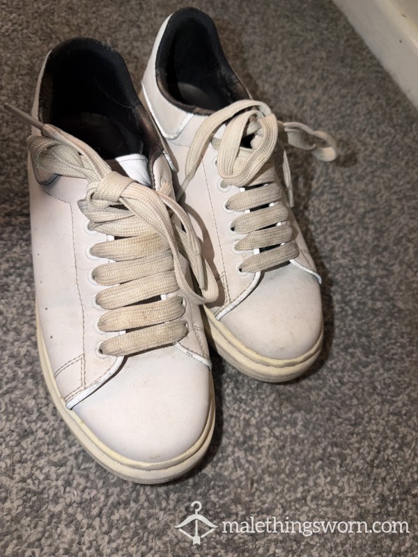 White Reflective Genuine Alexander McQueen Trainers