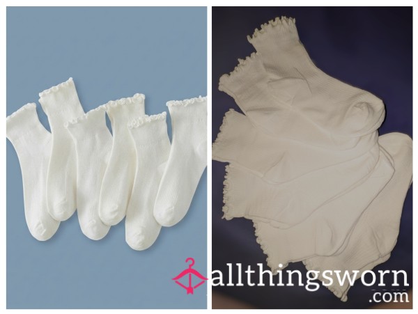 White Ruffle Socks 💞
