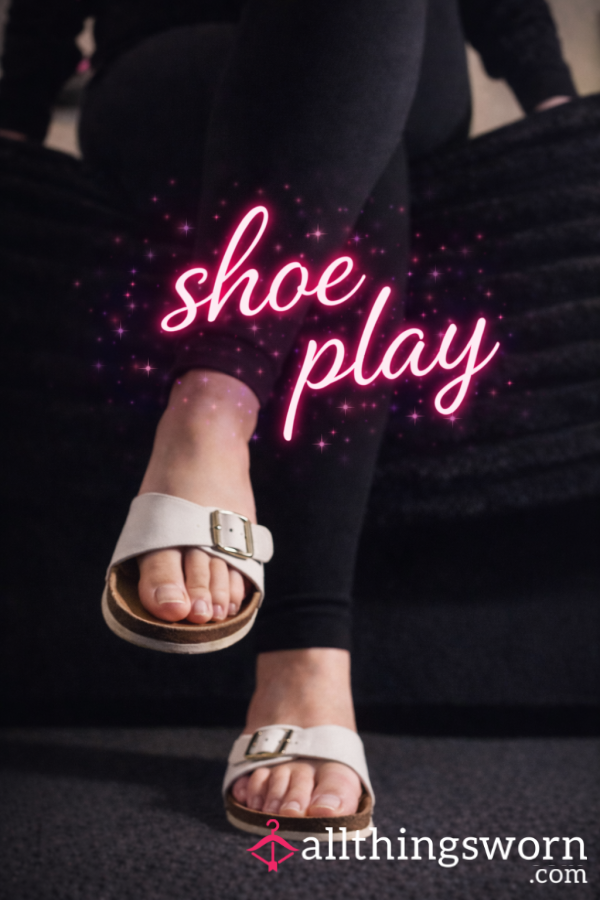 White Sandal Shoe Play 4mins 👣