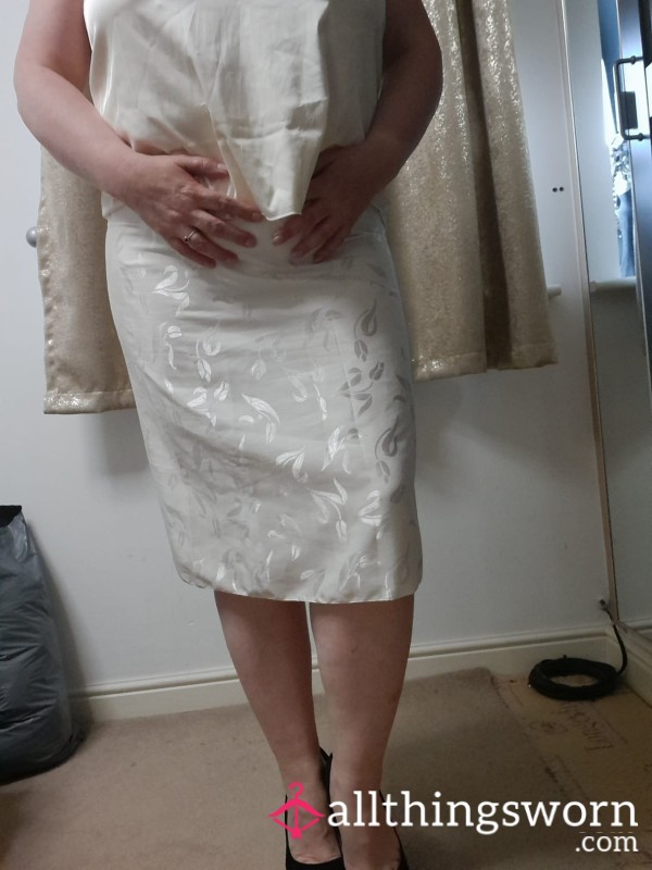 White Satin Slip