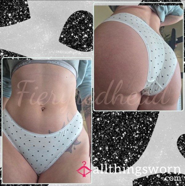 White Scrunch Bu*t Cheeky Panties