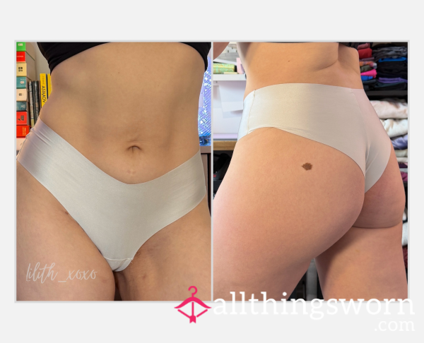 White Seamless Panties | 24hr Real Wear 🤍