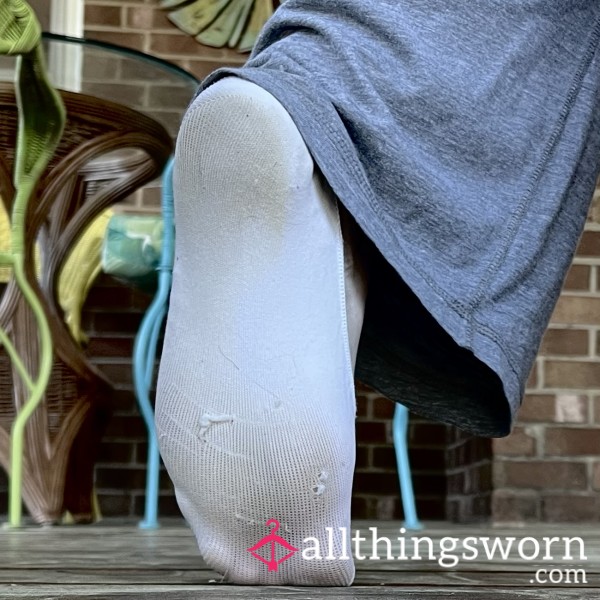 White Semi-Sheer Dirty Ballet Socks 24+ Hour Wear