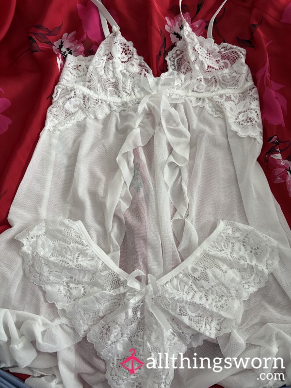 White S**y Lingerie Set