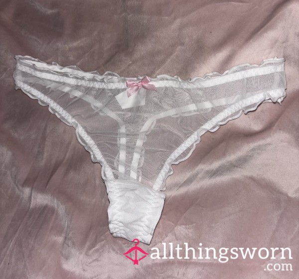 White S**y See Through Thongs Custom Wear