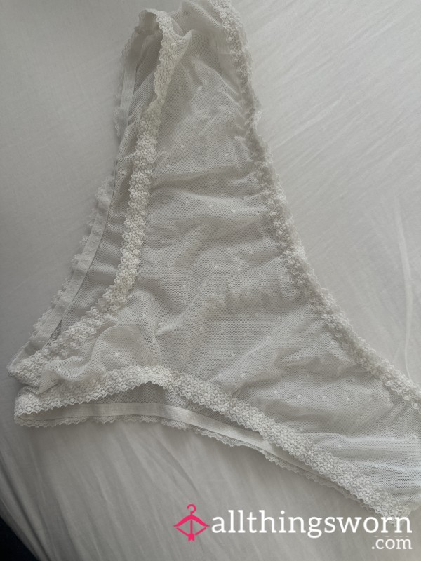 White Sheer Cute Panties
