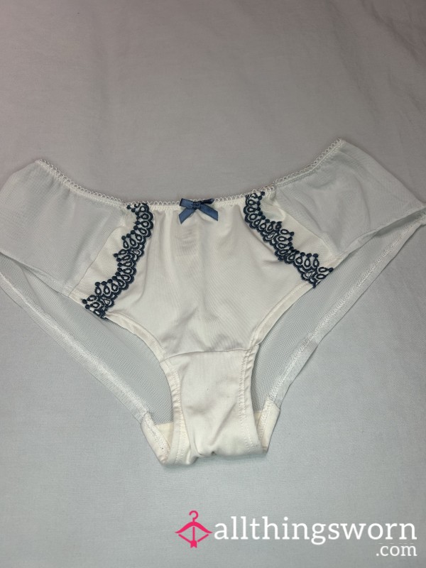White Sheer Full Panties 💋 Gym Worn For You 💋