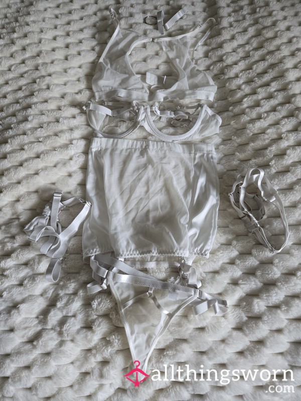 White Sheer Lingerie Outfit