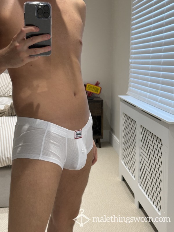 White Short Boxer Briefs