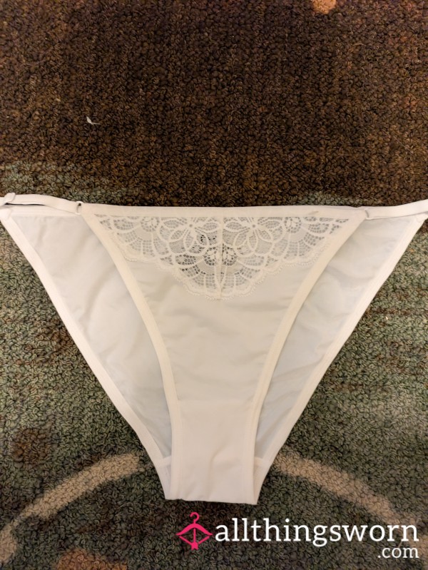White Silky Bikini Style Panty