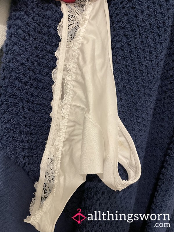 White Silky Ovulation Creamy Pants