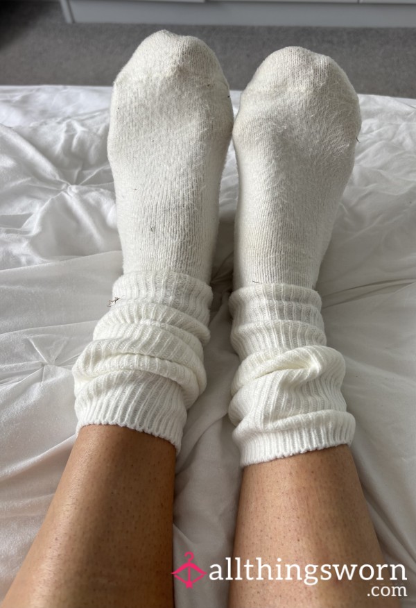 White Slouchy Socks