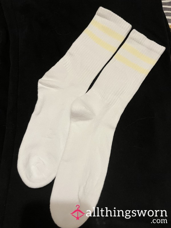 Worn White Socks