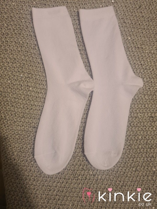 White Socks Ready To Get Filthy For Your Pleasure