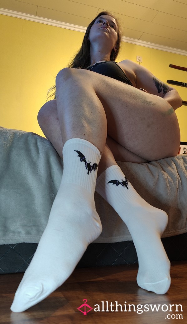 White Socks With Bats