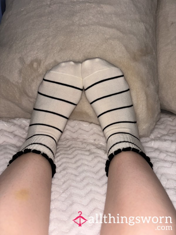 White Socks With Black Stripes