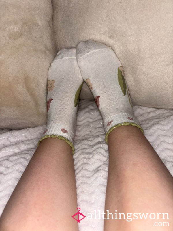 White Socks With Details