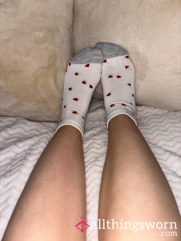 White Socks With Hearts