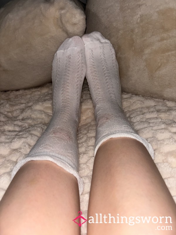 White Socks With Pink Bows