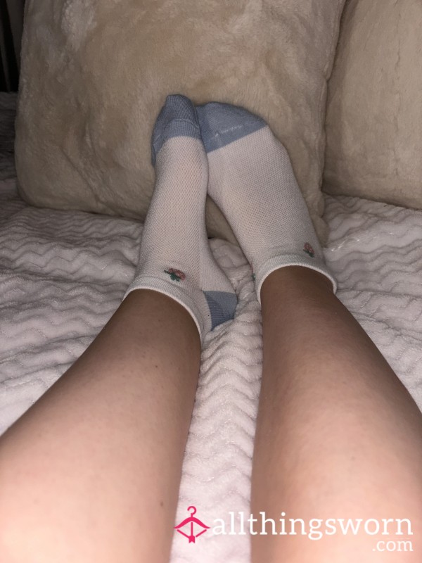 White Socks With Strawberries