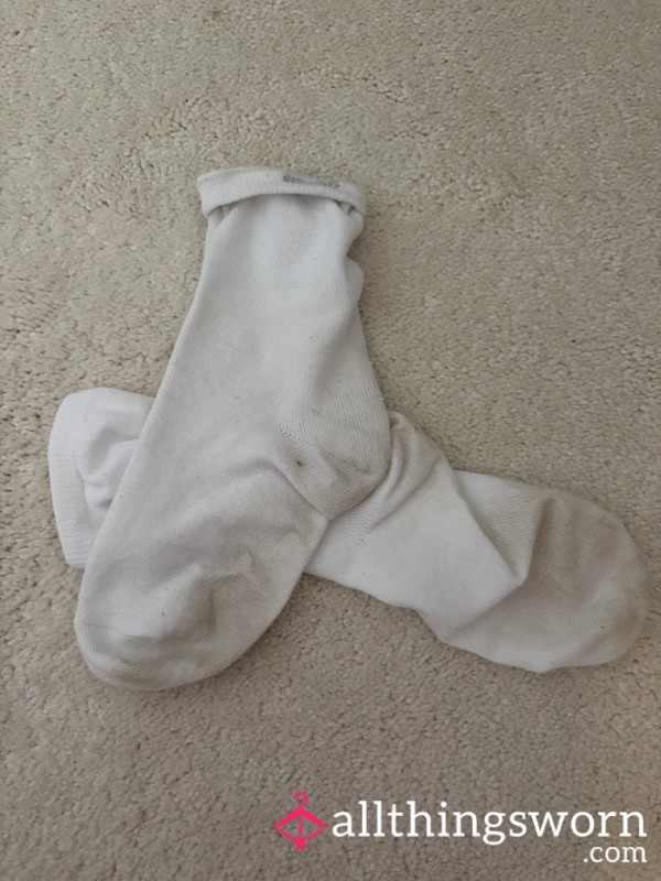 White Socks Worn