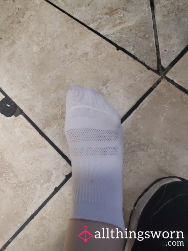 White Socks Worn All Day At Work In Pizza Shop