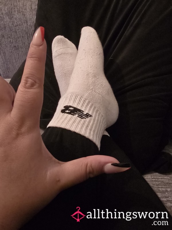 White Socks Worn For 2 Days