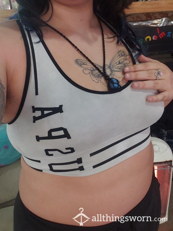 White Sports Bra