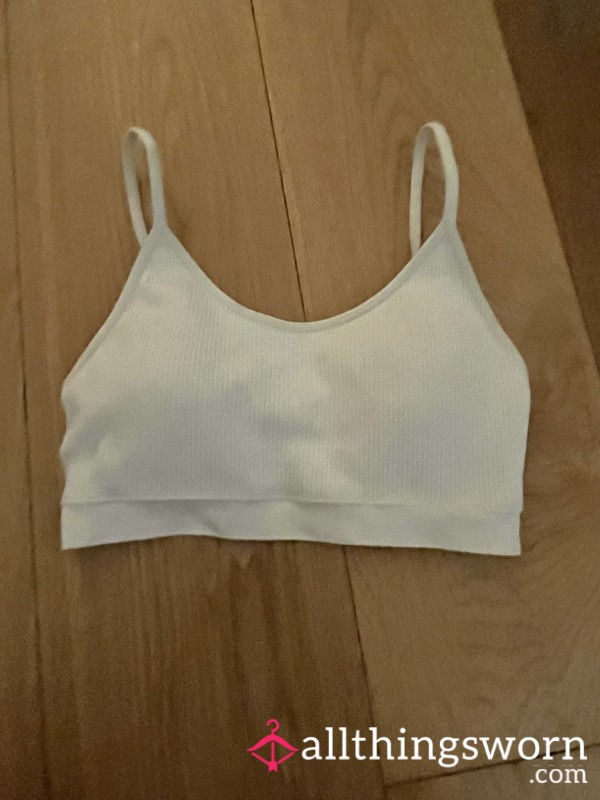 White Sports Bra