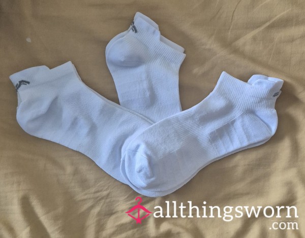 White Sports Trainer Socks