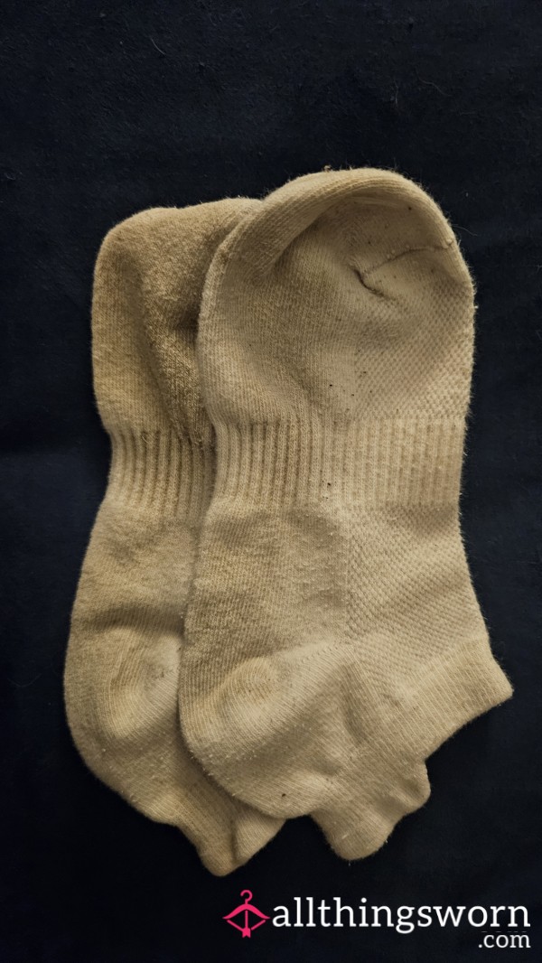 White Sporty Ankle Socks