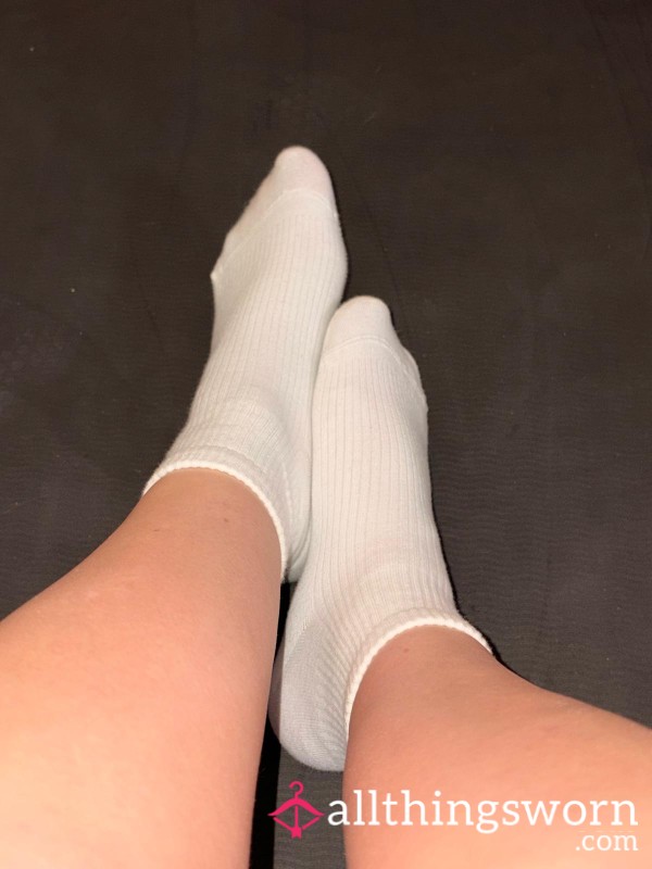 White Sporty Socks ♡